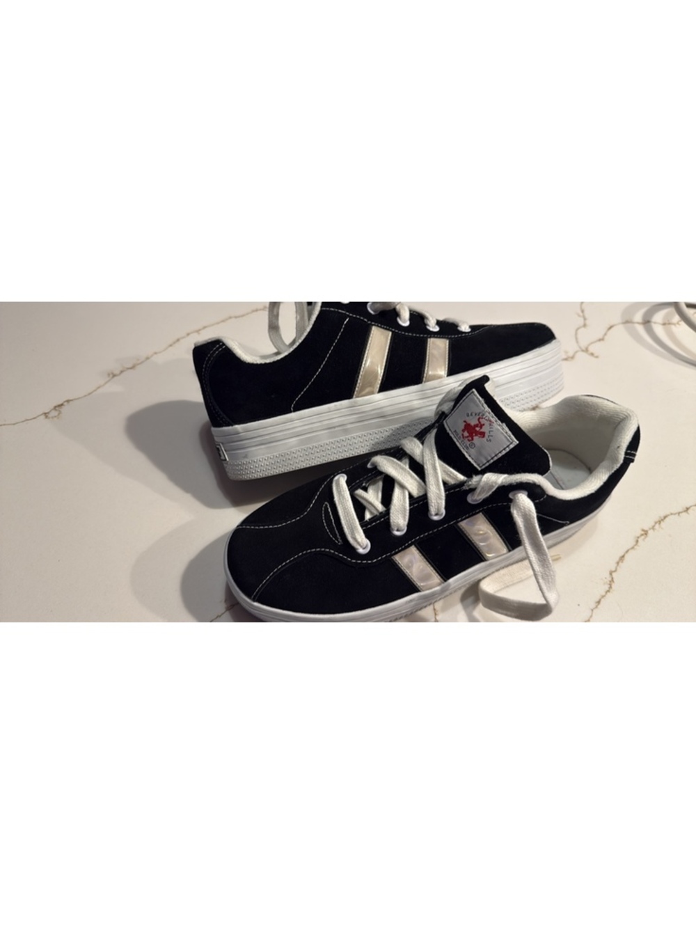 Beverly Hills Polo Club Platform Suede Sneakers size 11